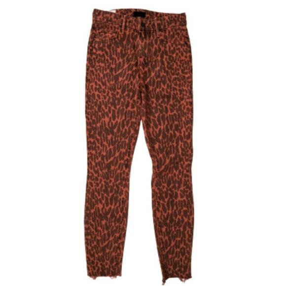 Mother Denim High Waisted Looker Animal Attraction Ankle Fray Jeans Size 24 - Picture 5 of 11